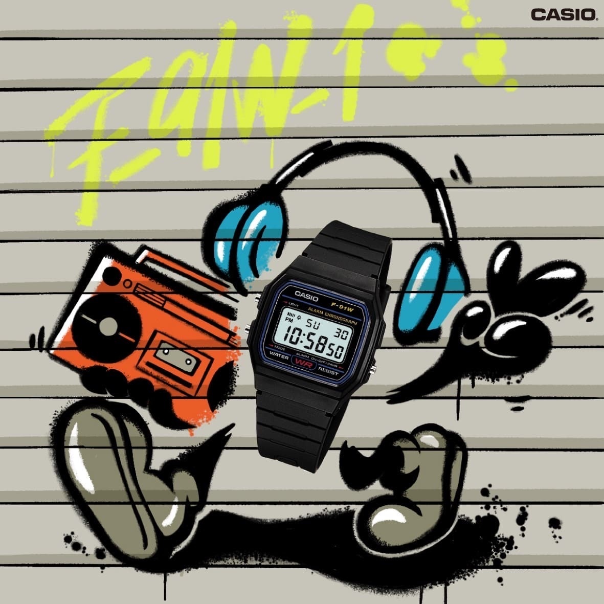 Casio F-91W-1EF zegarek - miniatura 7