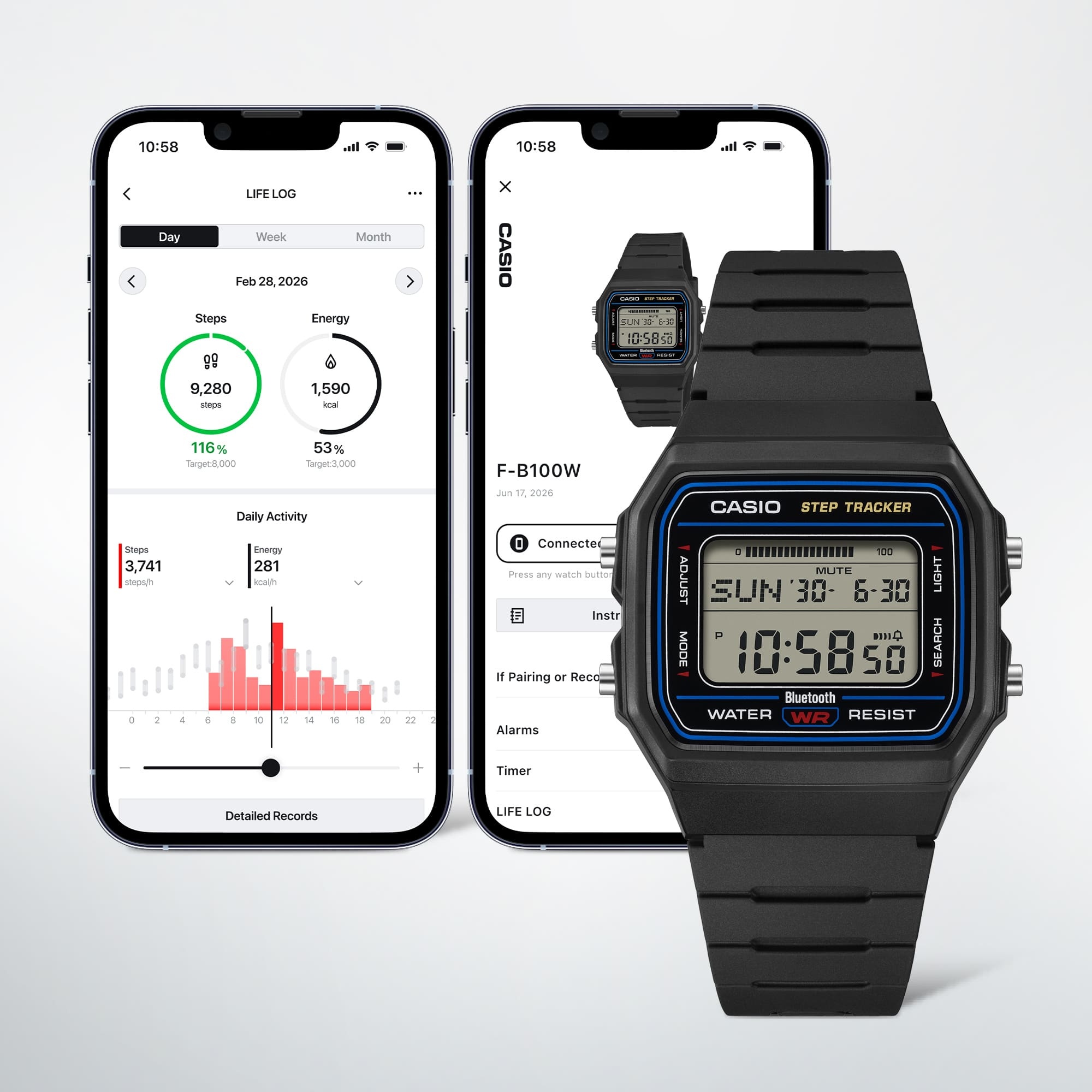 Casio F-B100W-3AEF zegarek - miniatura 2