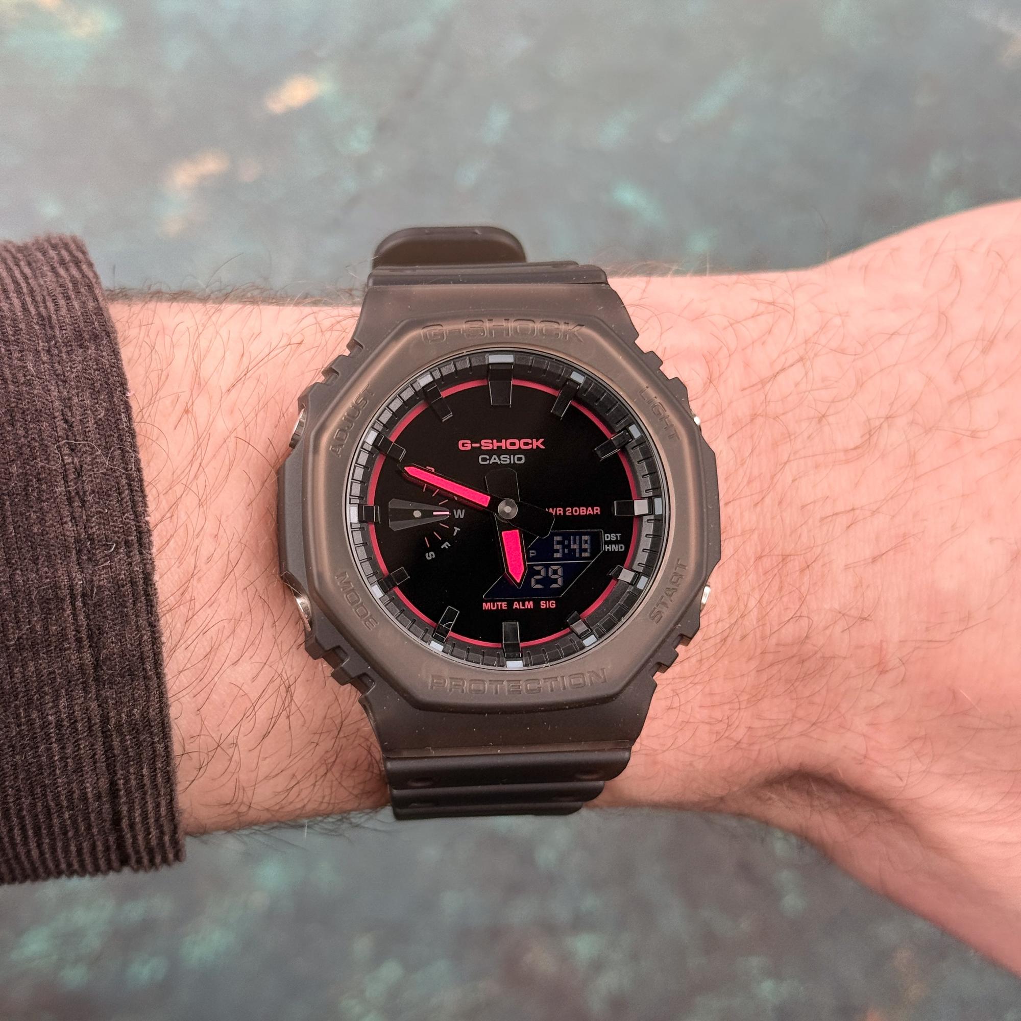Casio GA-2100K-5AER zegarek męski sportowy Męskie pasek - miniatura 13