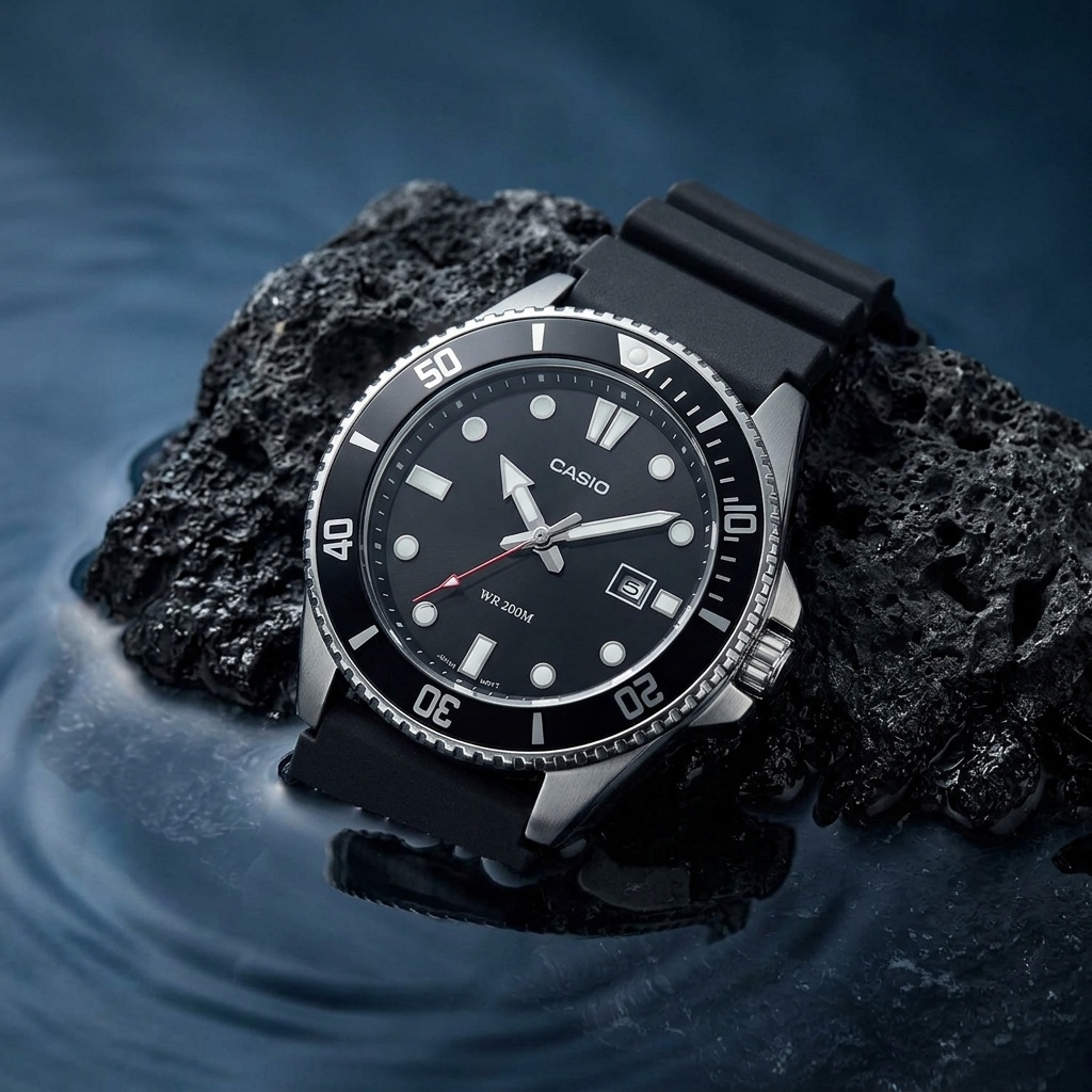 Casio MDV-107-1A1VEF Duro Diver zegarek klasyczny Klasyczne