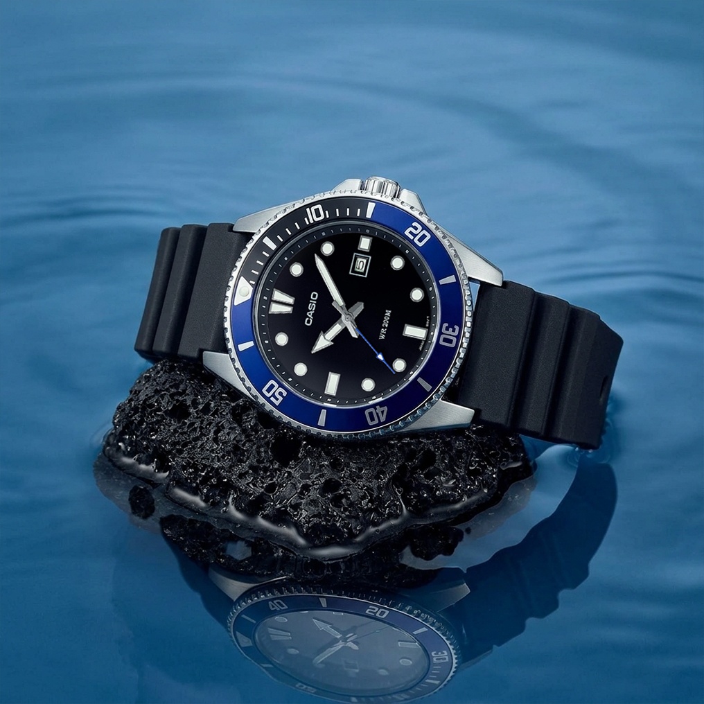 Casio MDV-107-1A2VEF zegarek srebrny klasyczny Klasyczne pasek - miniatura 5