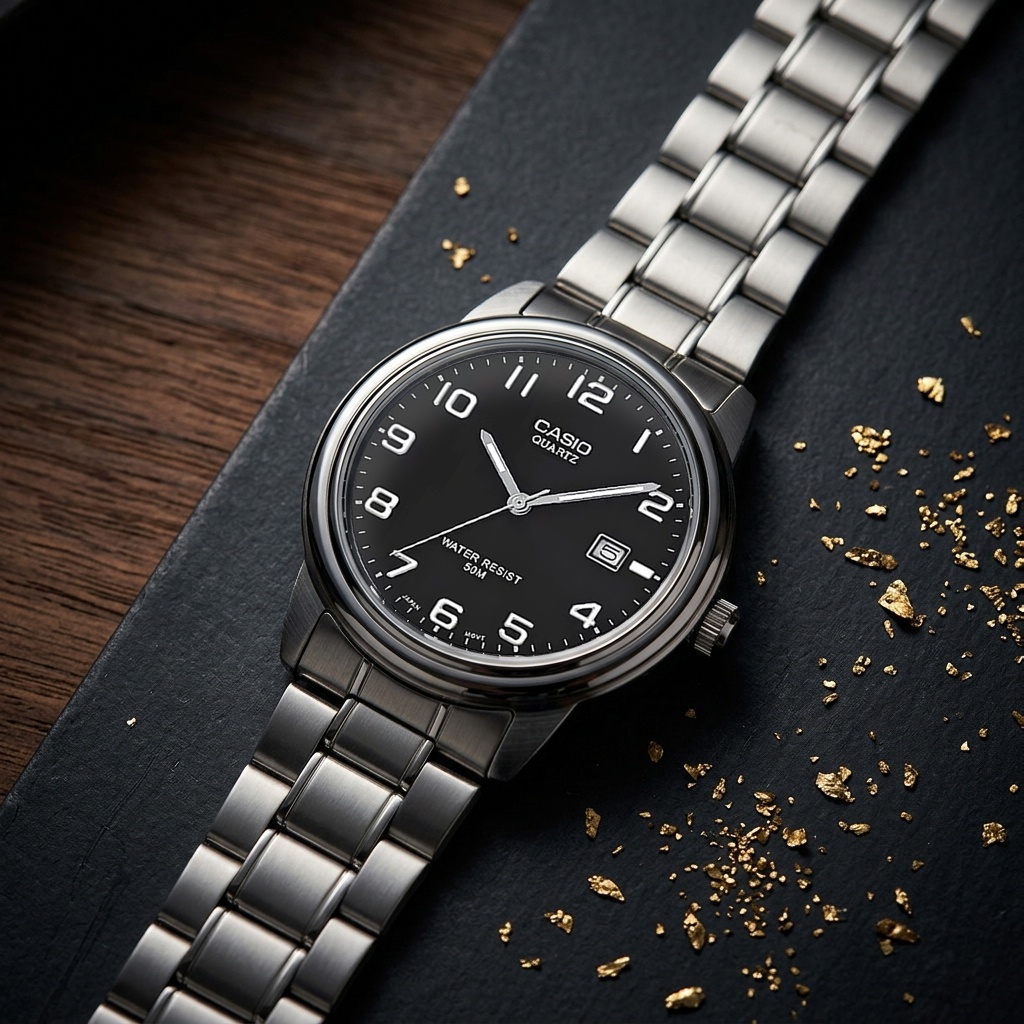 Casio MTP-1221A-1AVEG męski zegarek Klasyczne bransoleta - miniatura 2