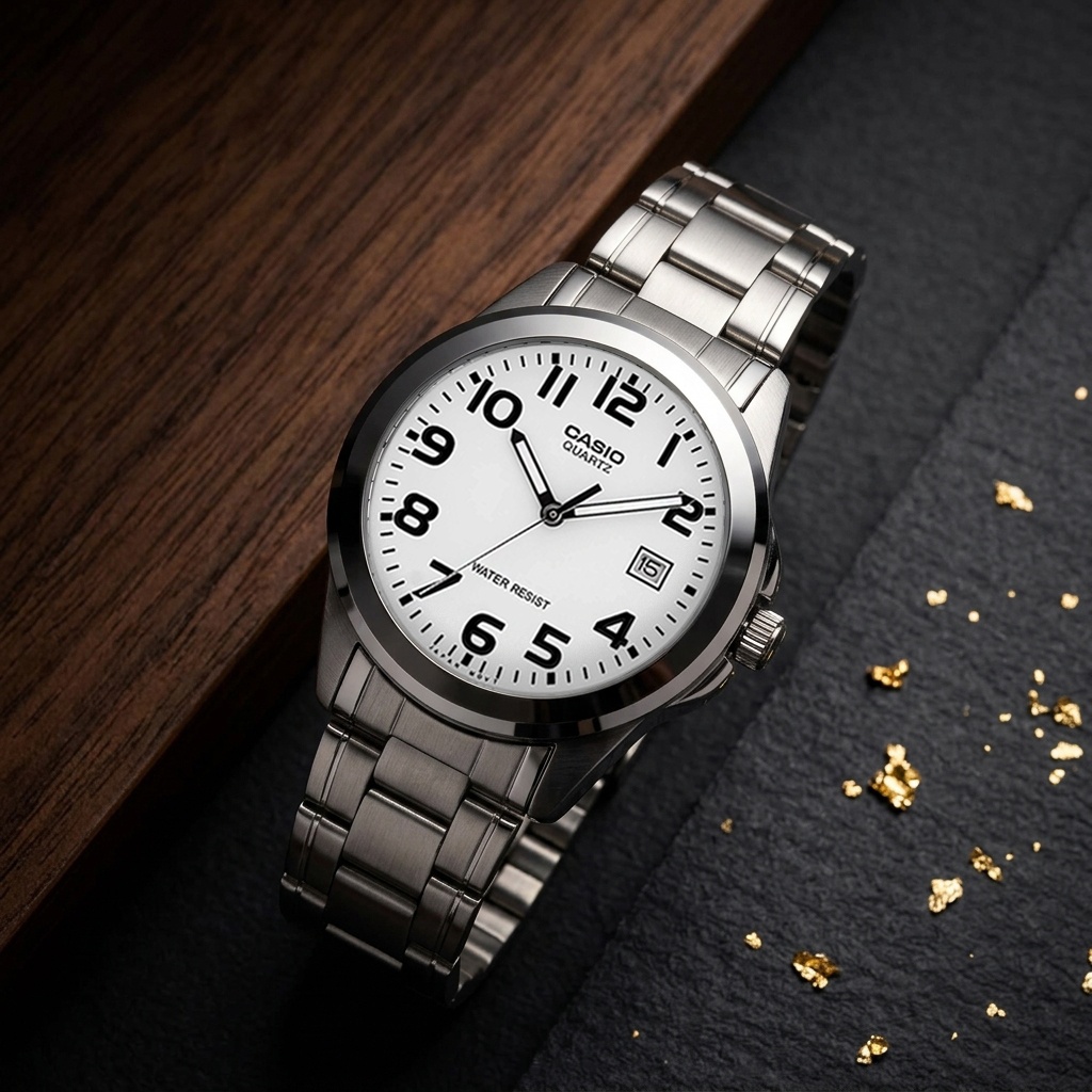 Casio MTP-1259PD-7BEG zegarek srebrny klasyczny Klasyczne bransoleta - miniatura 5