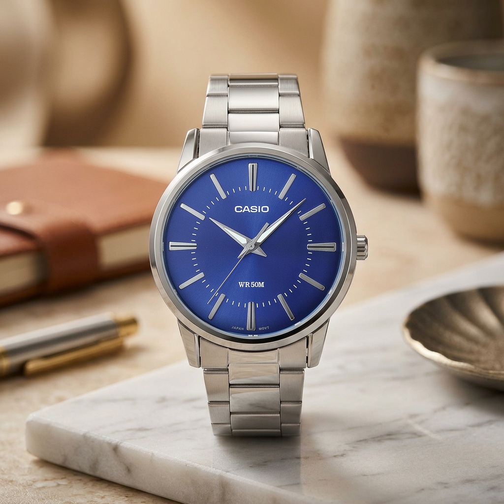 Casio MTP-1303PD-2AVEG zegarek srebrny klasyczny Klasyczne bransoleta - miniatura 5