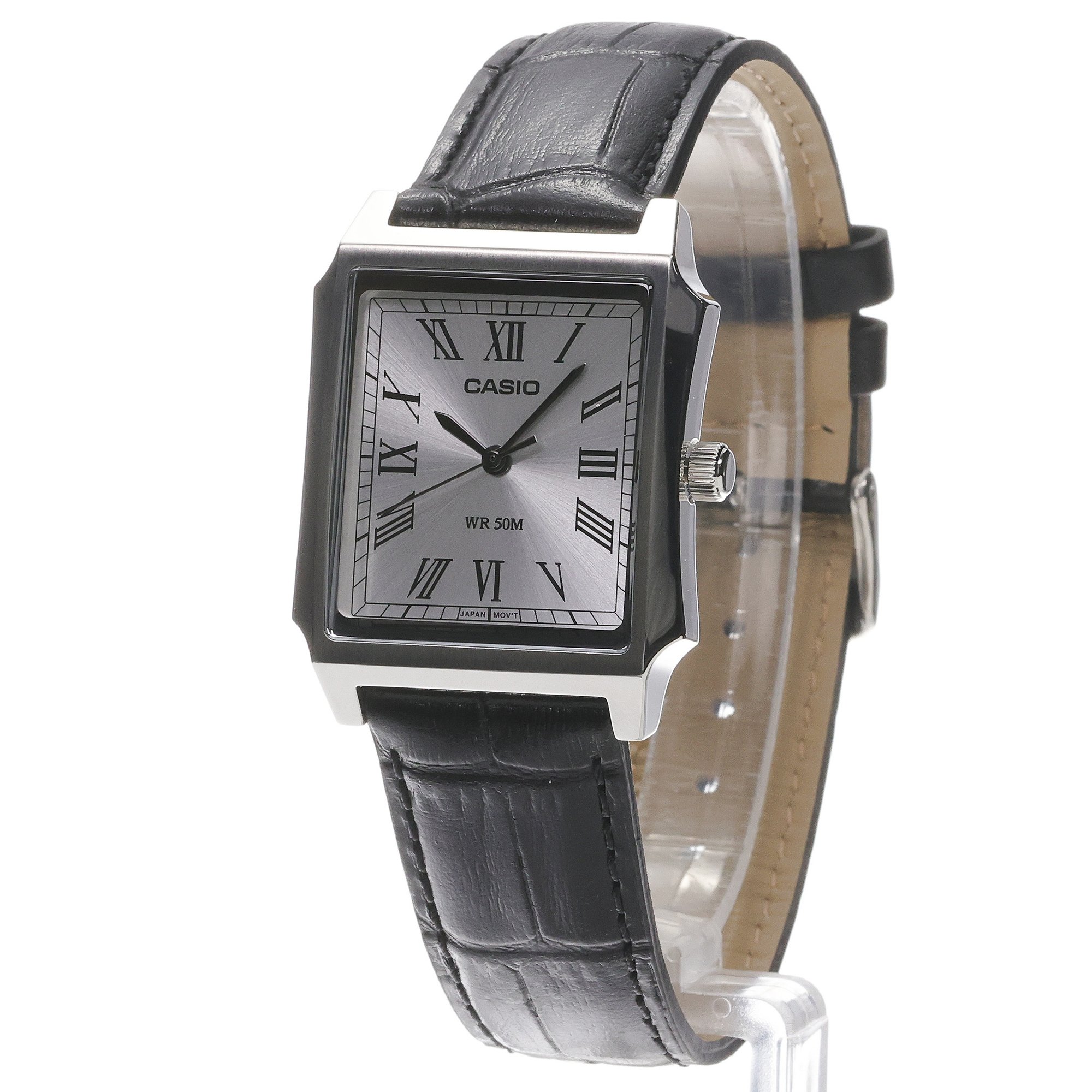 Casio MTP-B190L-7BVER zegarek srebrny klasyczny Klasyczne pasek