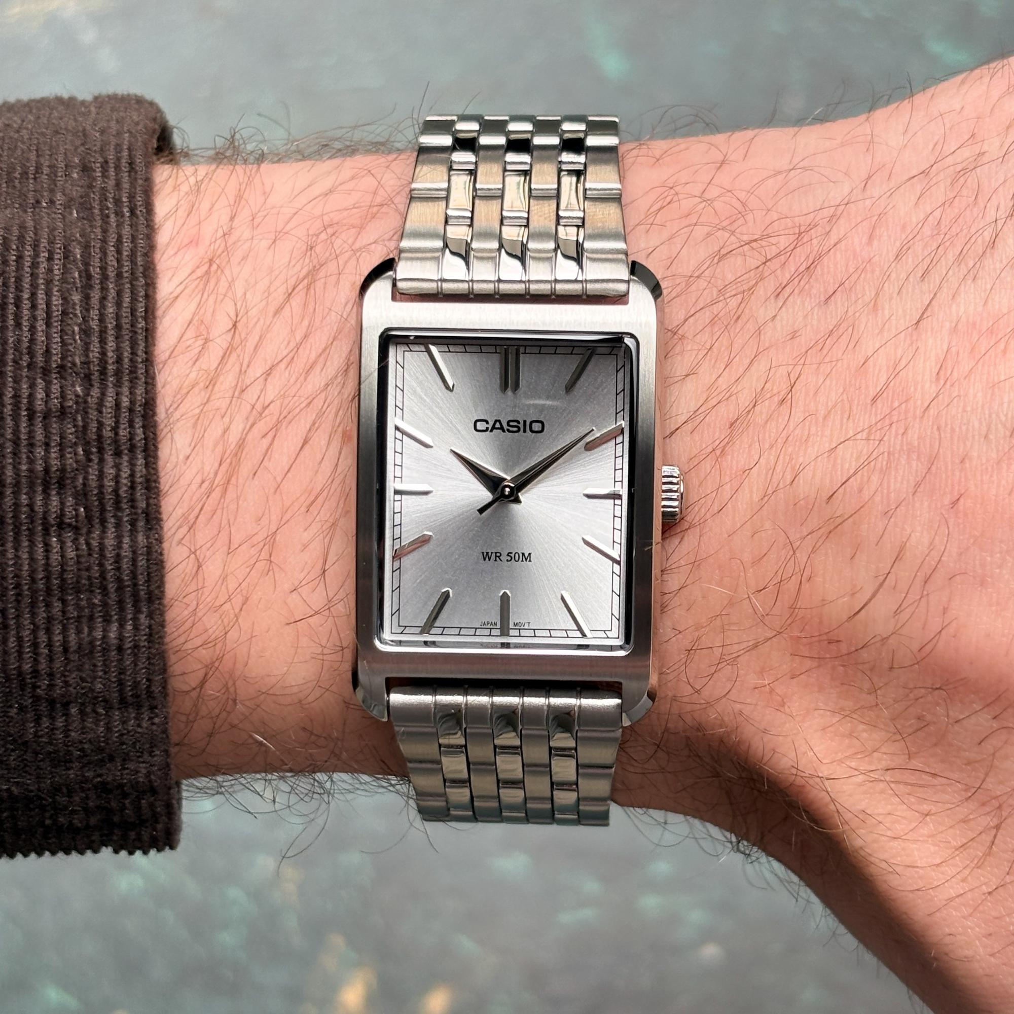 Casio MTP-B215D-7AVER zegarek srebrny klasyczny Klasyczne bransoleta - miniatura 5