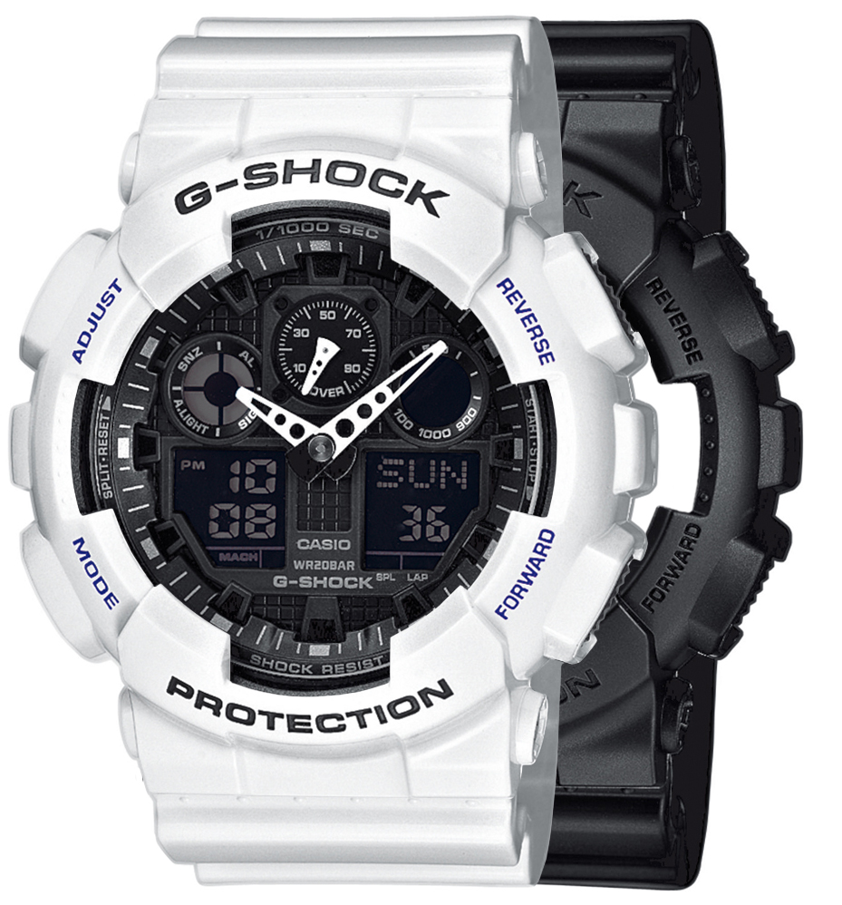  Casio G-SHOCK SET GA-100-1A1ER + BEZEL 10347600 + PASEK 10347710 