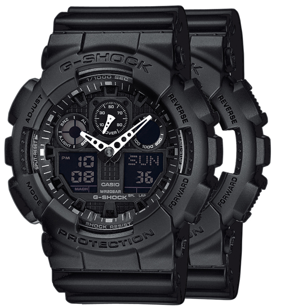 Casio SET GA-100-1A1ER + BEZEL 10358741 + PASEK 10347688