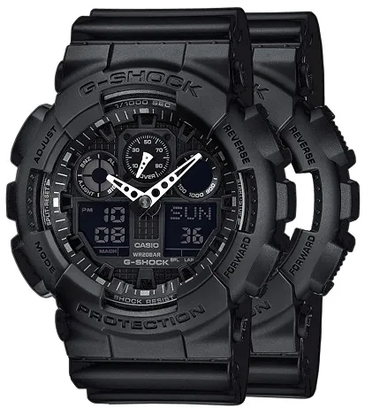 Casio SET GA-100-1A1ER + BEZEL 10358741 + PASEK 10347688