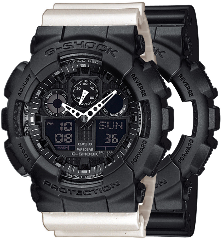 Casio SET GA-100-1A1ER + BEZEL 10358741 + PASEK 10395227