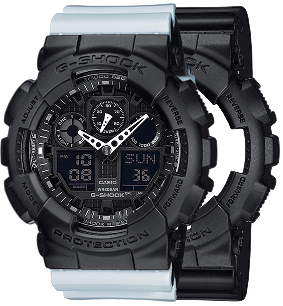 Casio SET GA-100-1A1ER + BEZEL 10358741 + PASEK 10527469