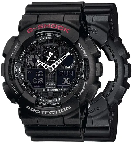 Casio SET GA-100-1A1ER + BEZEL 10378531 + PASEK 10347688 - zdjęcie 1