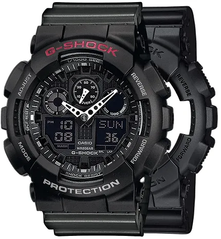 Casio SET GA-100-1A1ER + BEZEL 10378531 + PASEK 10467764