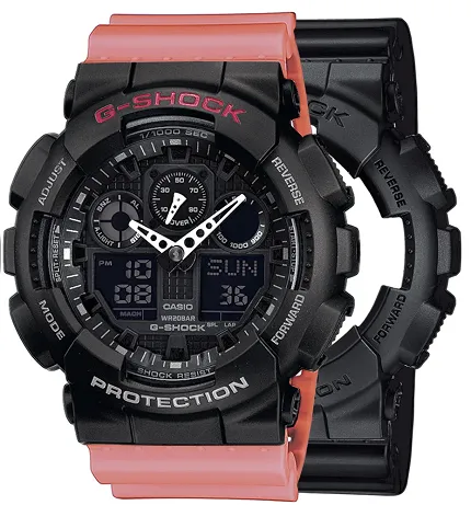 Casio SET GA-100-1A1ER + BEZEL 10378531 + PASEK 10498150