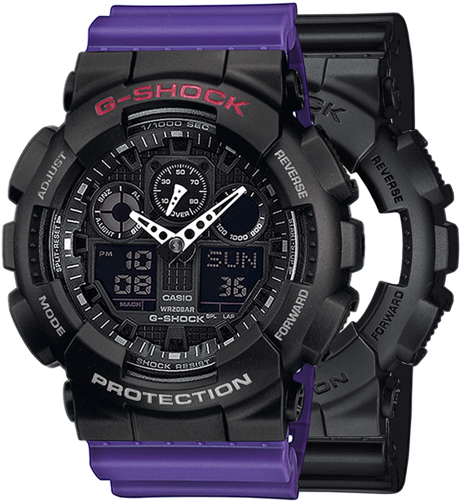  Casio G-SHOCK SET GA-100-1A1ER + BEZEL 10378531 + PASEK 10498156 