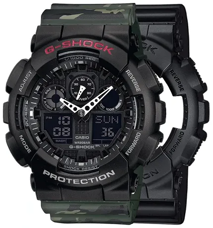 Casio SET GA-100-1A1ER + BEZEL 10378531 + PASEK 10561429 - zdjęcie 1
