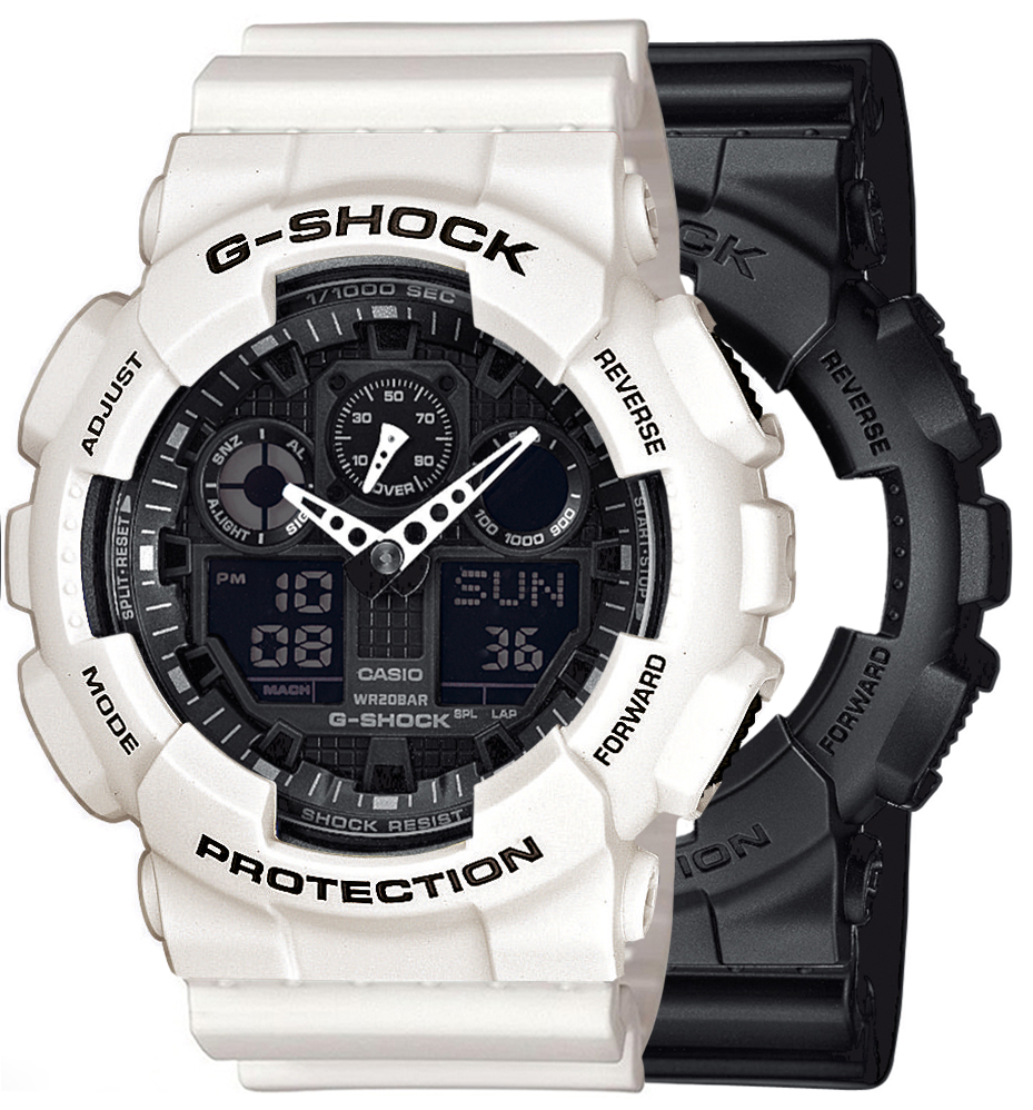 Casio SET GA-100-1A1ER + BEZEL 10395292 + PASEK 10366715