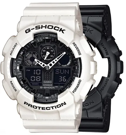Casio SET GA-100-1A1ER + BEZEL 10395292 + PASEK 10366715