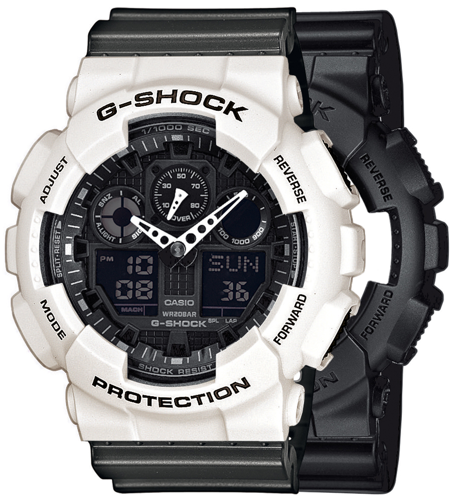 Casio SET GA-100-1A1ER + BEZEL 10395292 + PASEK 10467764
