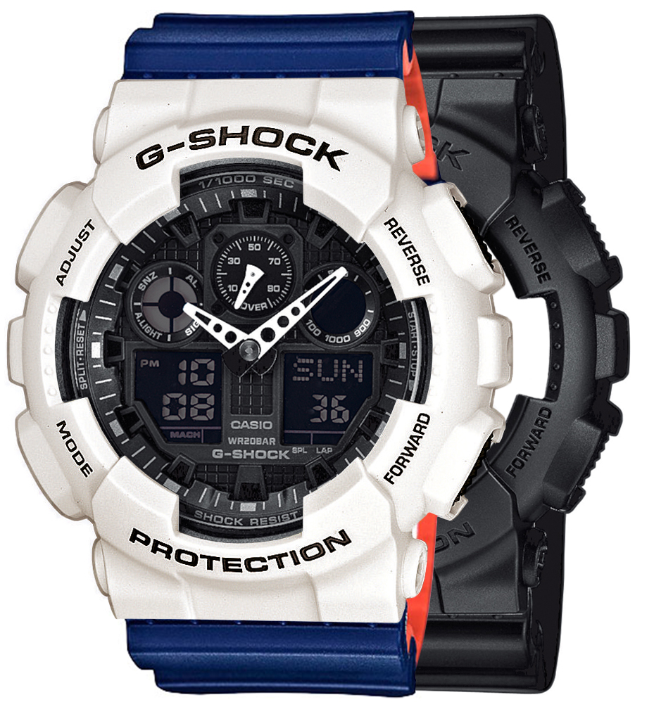 Casio SET GA-100-1A1ER + BEZEL 10395292 + PASEK 10527467