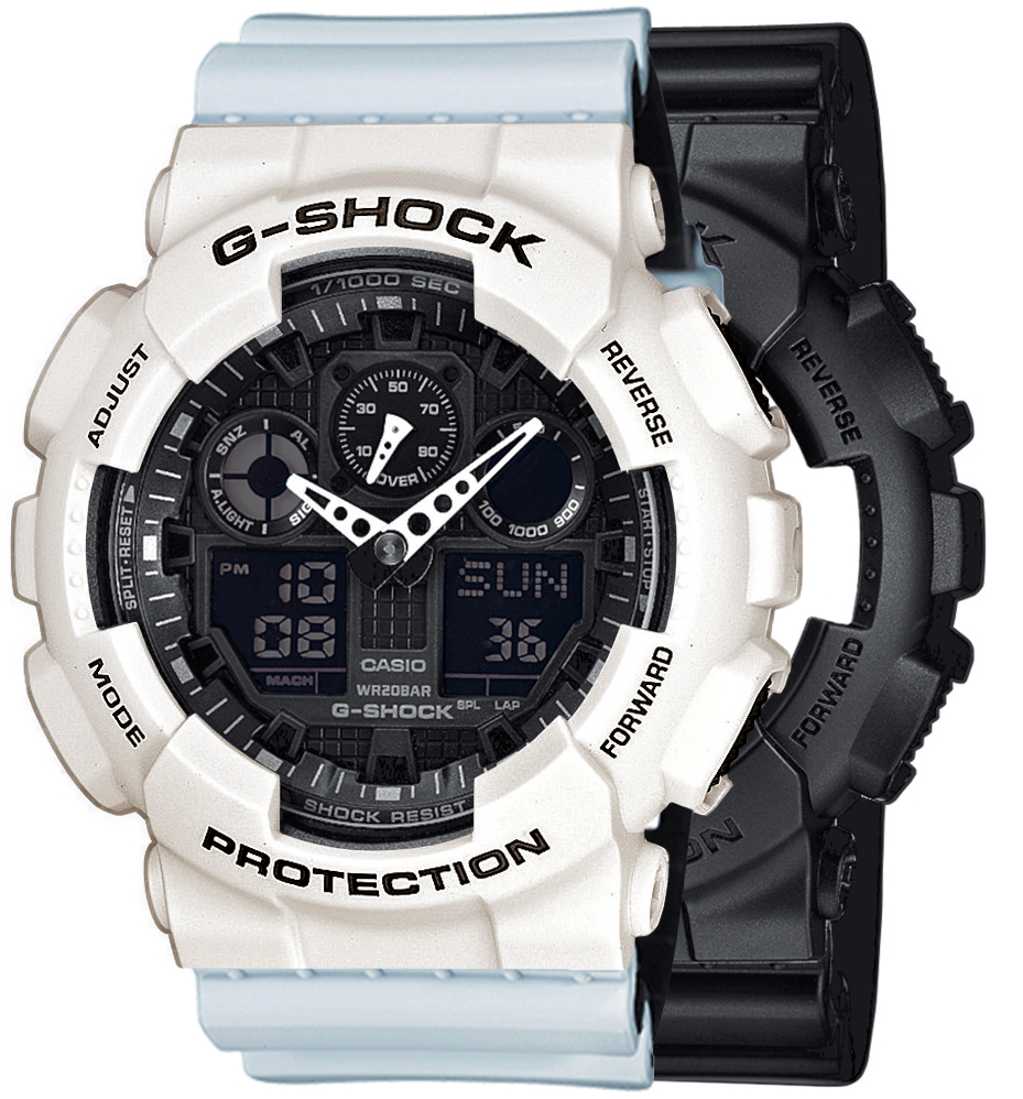  Casio G-SHOCK SET GA-100-1A1ER + BEZEL 10395292 + PASEK 10527469 