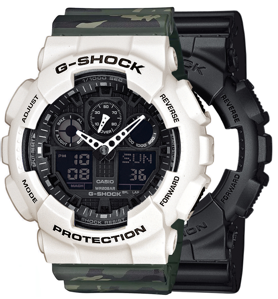  Casio G-SHOCK SET GA-100-1A1ER + BEZEL 10395292 + PASEK 10561429 