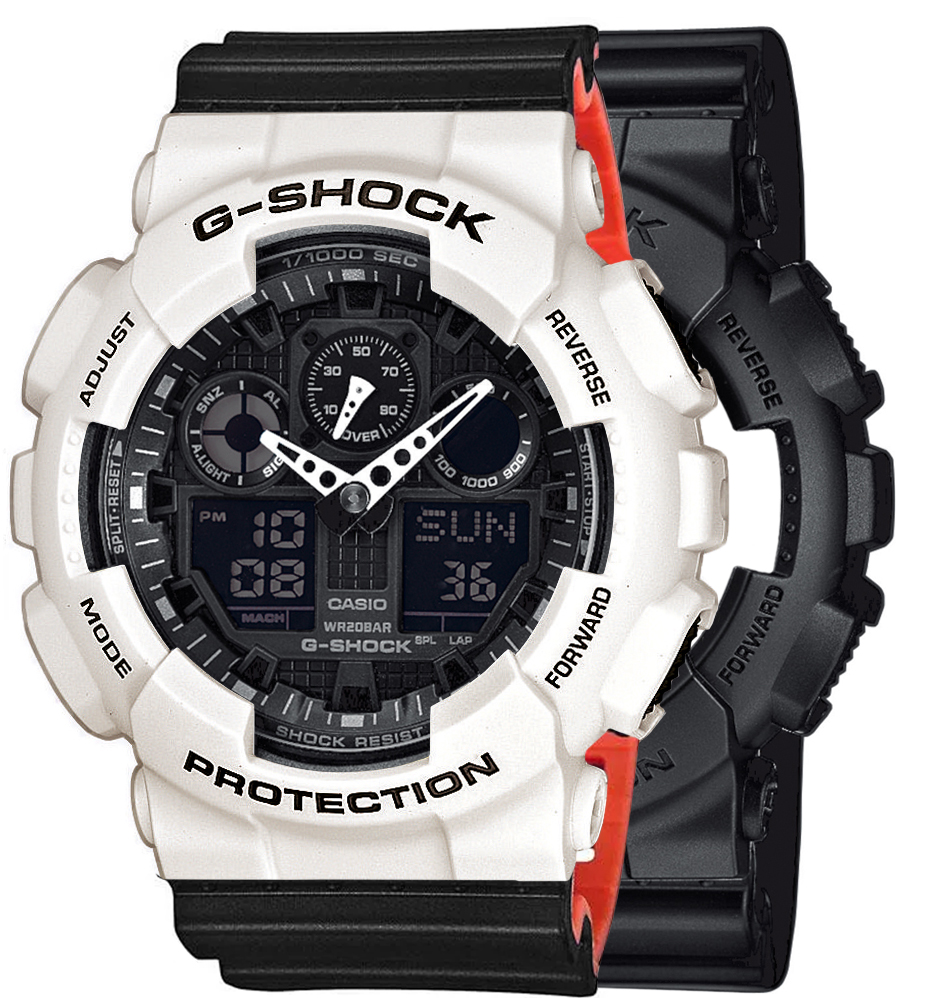 Casio SET GA-100-1A1ER + BEZEL 10395292 + PASEK 10577142 - miniatura 1