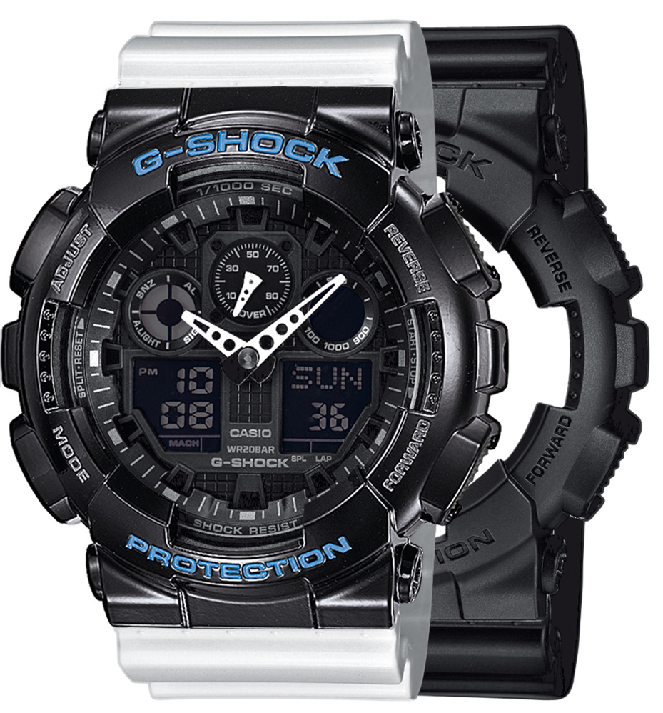  Casio G-SHOCK SET GA-100-1A1ER + BEZEL 10407691 + PASEK 10347710 