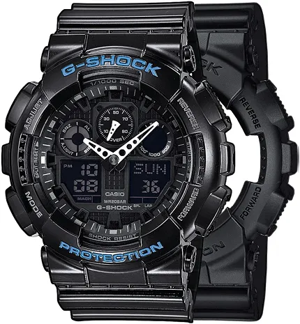Casio SET GA-100-1A1ER + BEZEL 10407691 + PASEK 10378391