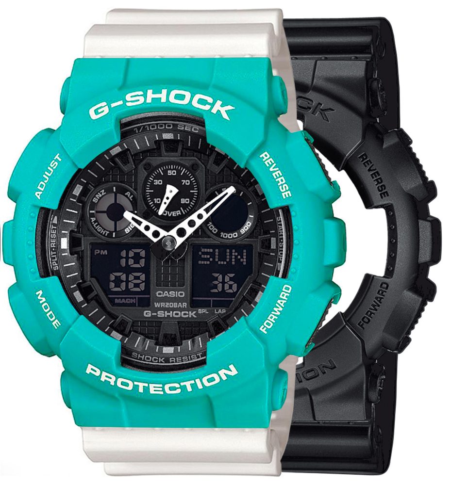 Casio SET GA-100-1A1ER + BEZEL 10410475 + PASEK 10366715