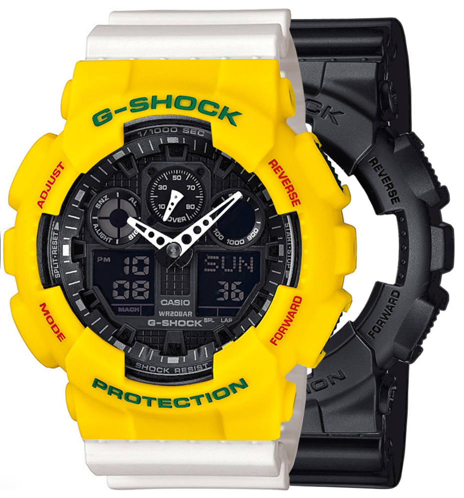 Casio SET GA-100-1A1ER + BEZEL 10414779 + PASEK 10366715