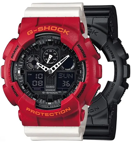 Casio SET GA-100-1A1ER + BEZEL 10441433 + PASEK 10366715 - zdjęcie 1