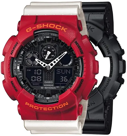 Casio SET GA-100-1A1ER + BEZEL 10441433 + PASEK 10395227