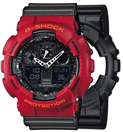 Casio SET GA-100-1A1ER + BEZEL 10441433 + PASEK 10467764