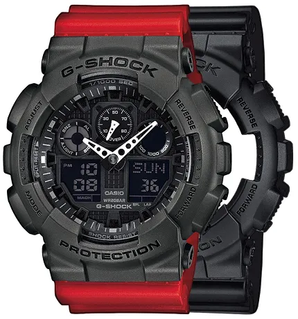 Casio SET GA-100-1A1ER + BEZEL 10467795 + PASEK 10395226 - zdjęcie 1
