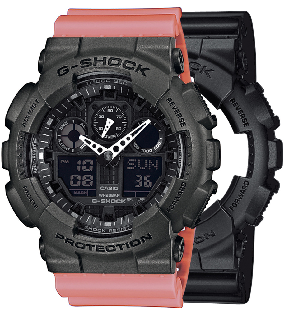Casio SET GA-100-1A1ER + BEZEL 10467795 + PASEK 10498150