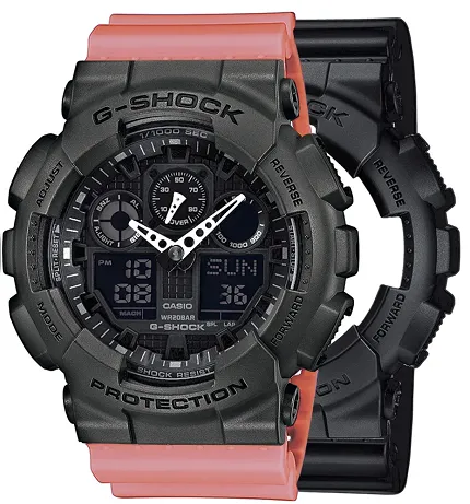Casio SET GA-100-1A1ER + BEZEL 10467795 + PASEK 10498150