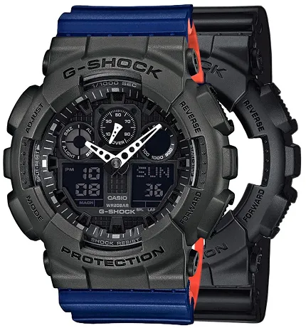 Casio SET GA-100-1A1ER + BEZEL 10467795 + PASEK 10527467 - zdjęcie 1