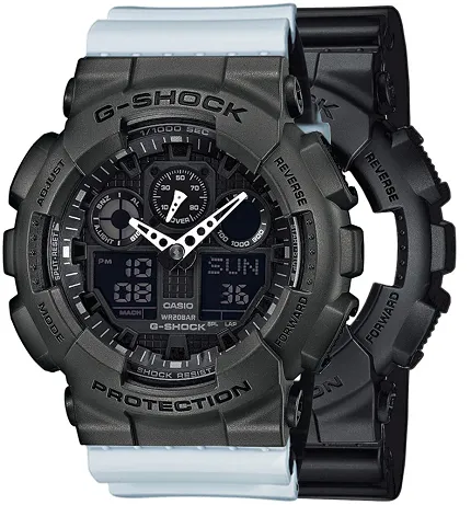 Casio SET GA-100-1A1ER + BEZEL 10467795 + PASEK 10527469 - zdjęcie 1