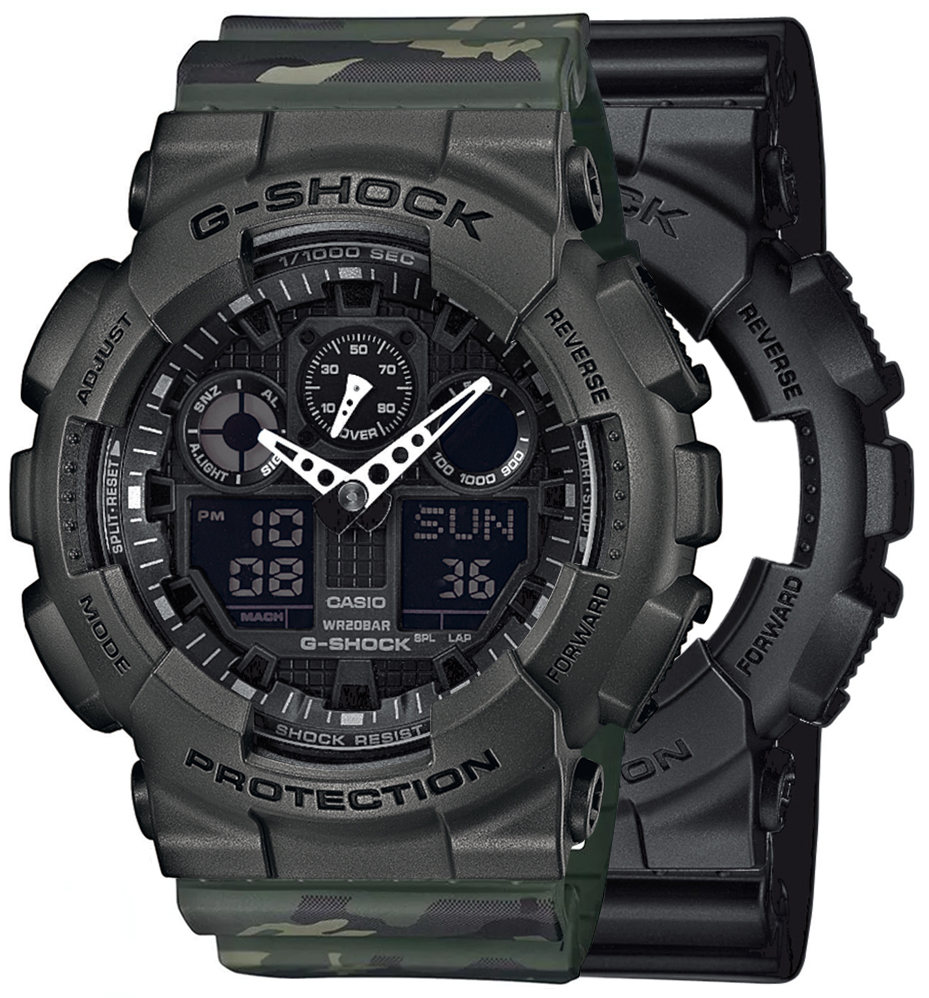  Casio G-SHOCK SET GA-100-1A1ER + BEZEL 10467795 + PASEK 10561429 