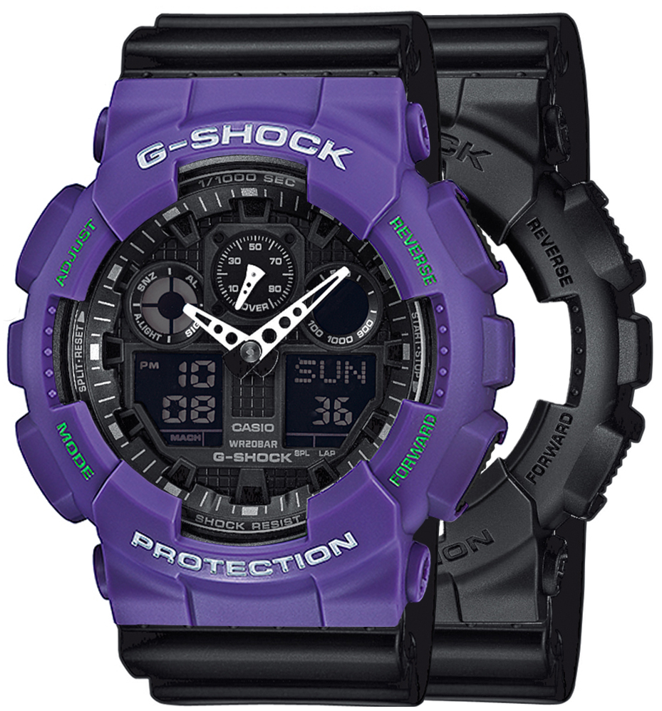 Casio SET GA-100-1A1ER + BEZEL 10498250 + PASEK 10347688