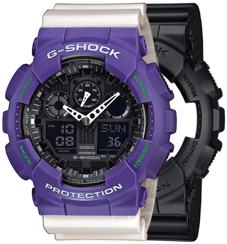 Casio SET GA-100-1A1ER + BEZEL 10498250 + PASEK 10395227 - miniatura 1