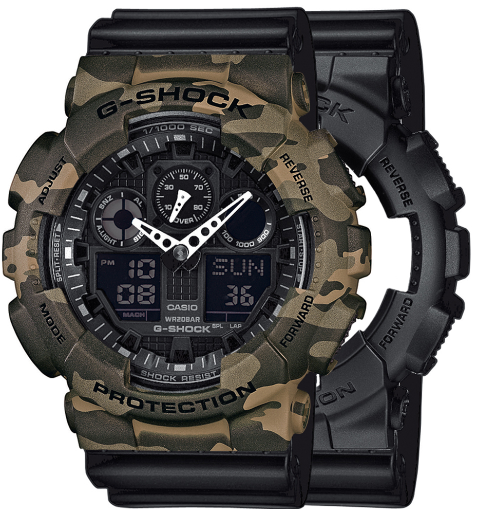  Casio G-SHOCK SET GA-100-1A1ER + BEZEL 10507070 + PASEK 10347688 