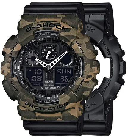 Casio SET GA-100-1A1ER + BEZEL 10507070 + PASEK 10347688 - zdjęcie 1