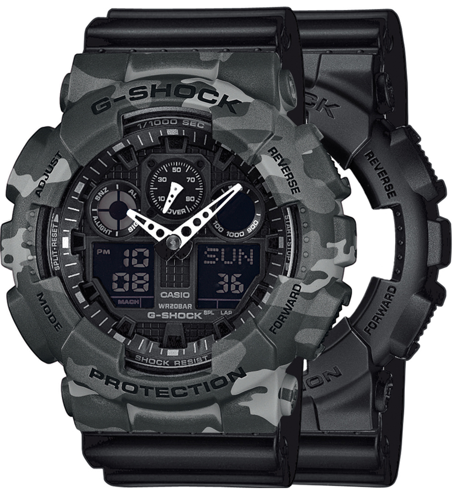 Casio SET GA-100-1A1ER + BEZEL 10507071 + PASEK 10347688