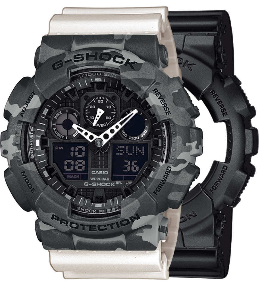  Casio G-SHOCK SET GA-100-1A1ER + BEZEL 10507071 + PASEK 10395227 