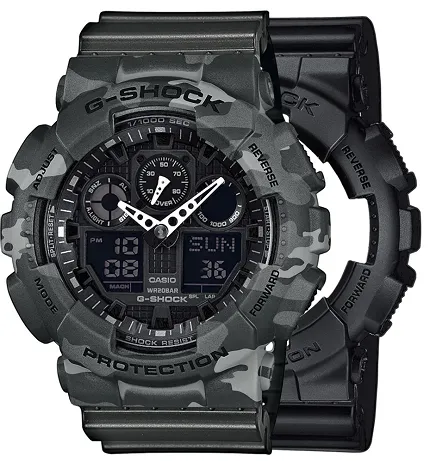 Casio SET GA-100-1A1ER + BEZEL 10507071 + PASEK 10467764