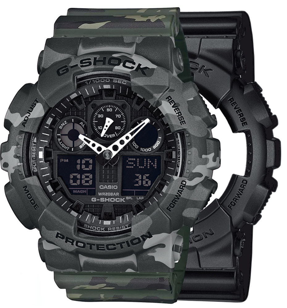 Casio SET GA-100-1A1ER + BEZEL 10507071 + PASEK 10561429 - miniatura 1