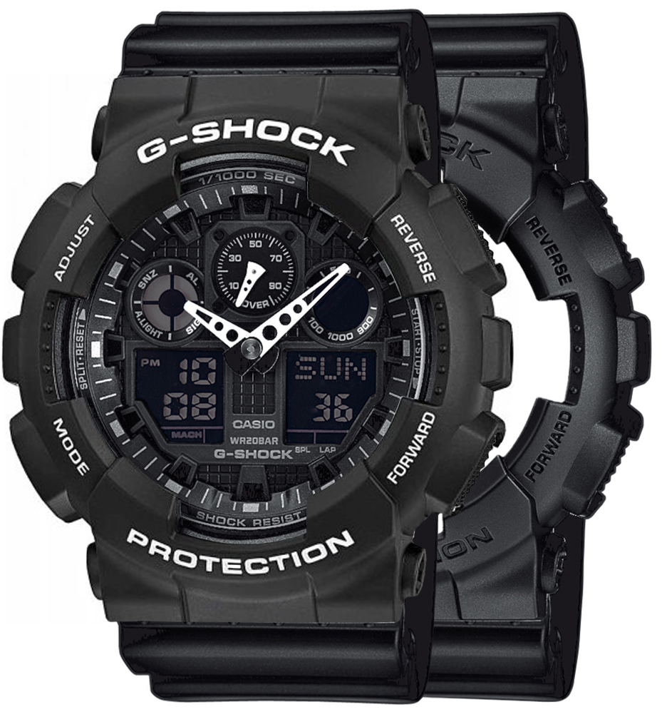 Casio SET GA-100-1A1ER + BEZEL 10508136 + PASEK 10347688 - miniatura 1
