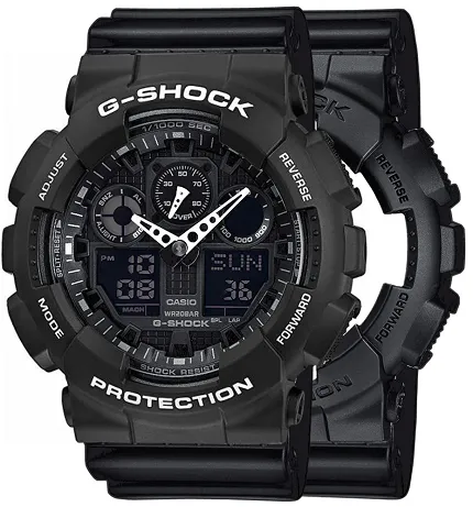 Casio SET GA-100-1A1ER + BEZEL 10508136 + PASEK 10347688 - zdjęcie 1